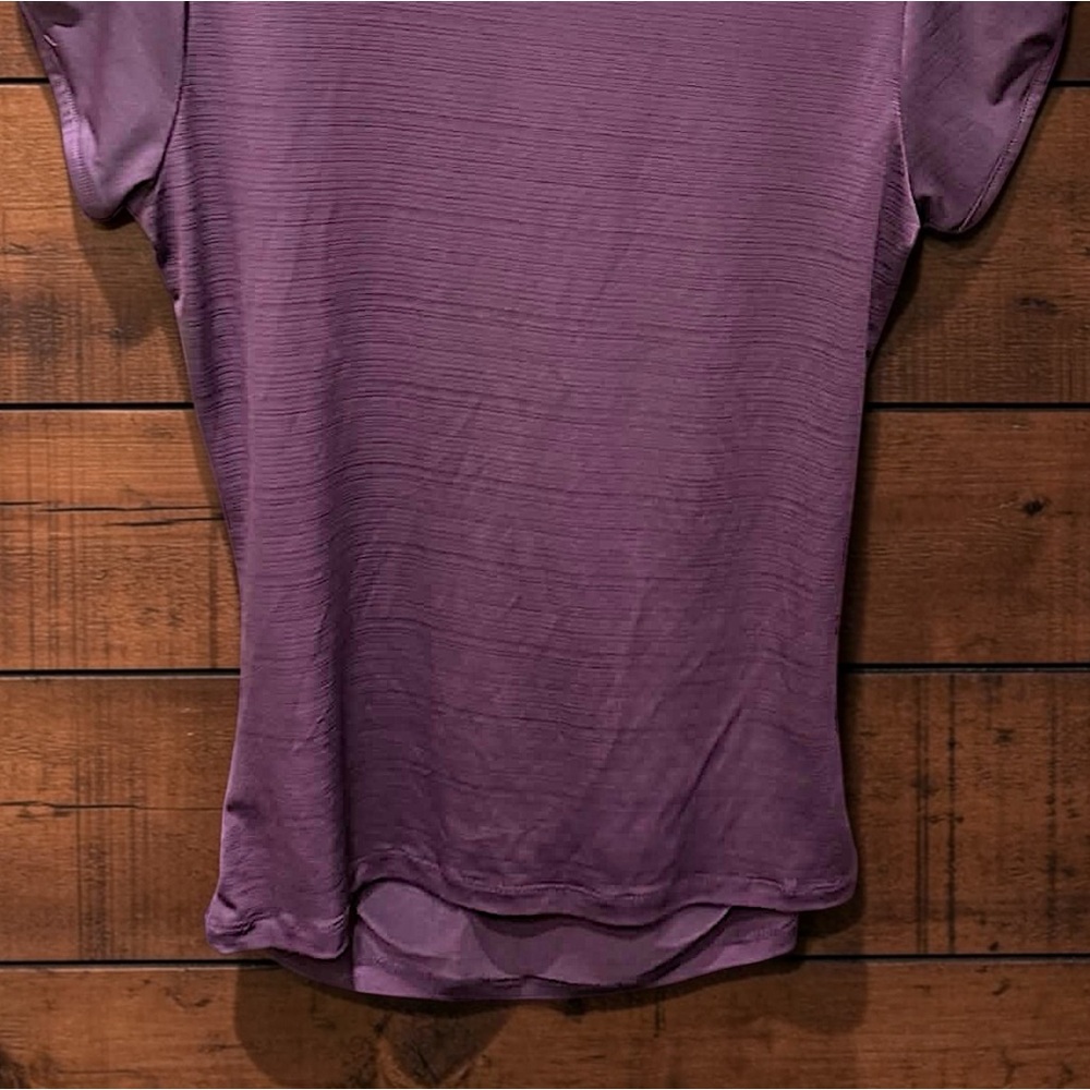 Heart soul Purple Ruffled Women's Top MEDIUM blouse - Picture 6 of 6